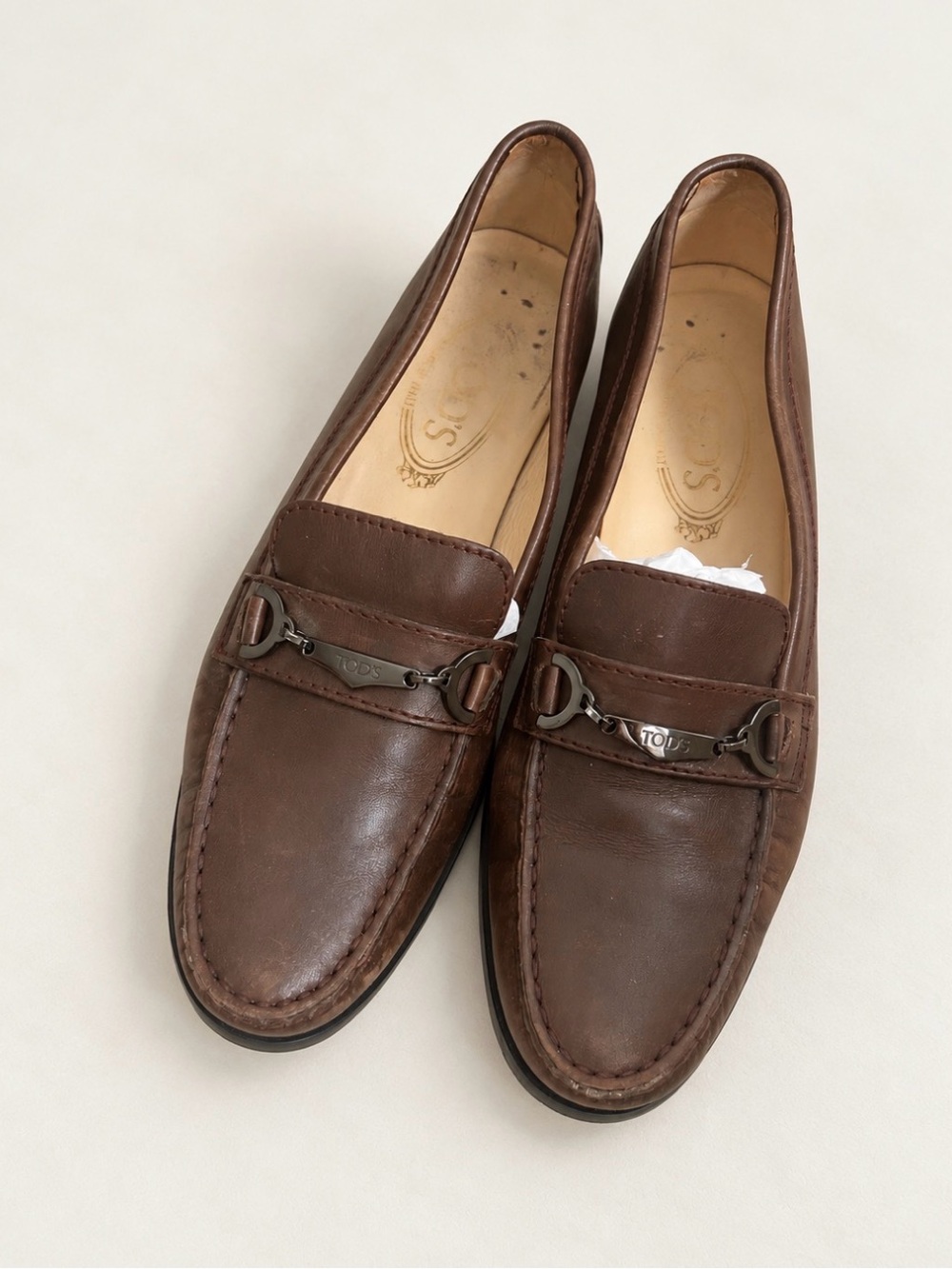 Tod's Women’s Brown Leather Loafers Driving Shoes made in Italy 🇮🇹